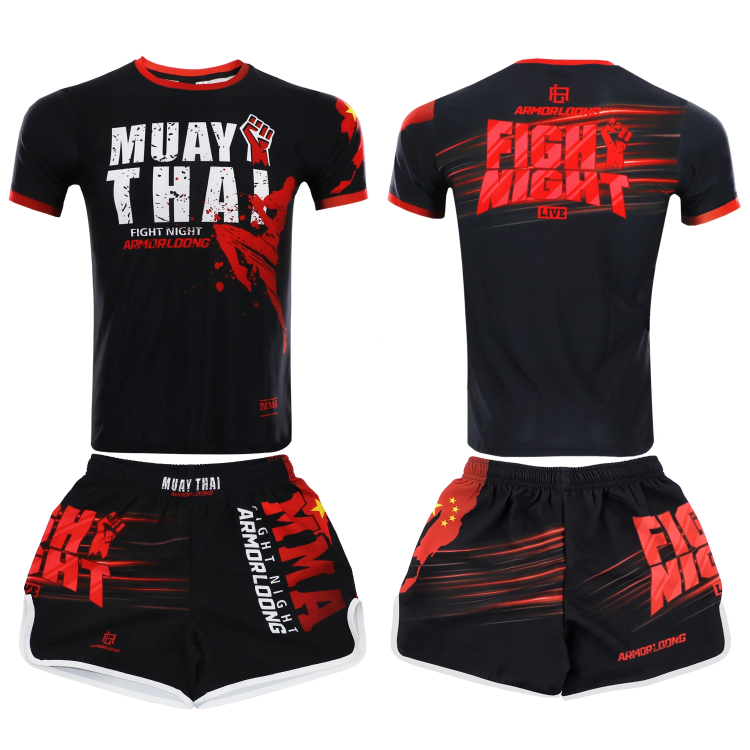 Fighting team training t-shirt Muay Thai martial arts judo champion Muay Thai mixed martial arts competition fitness daily wear