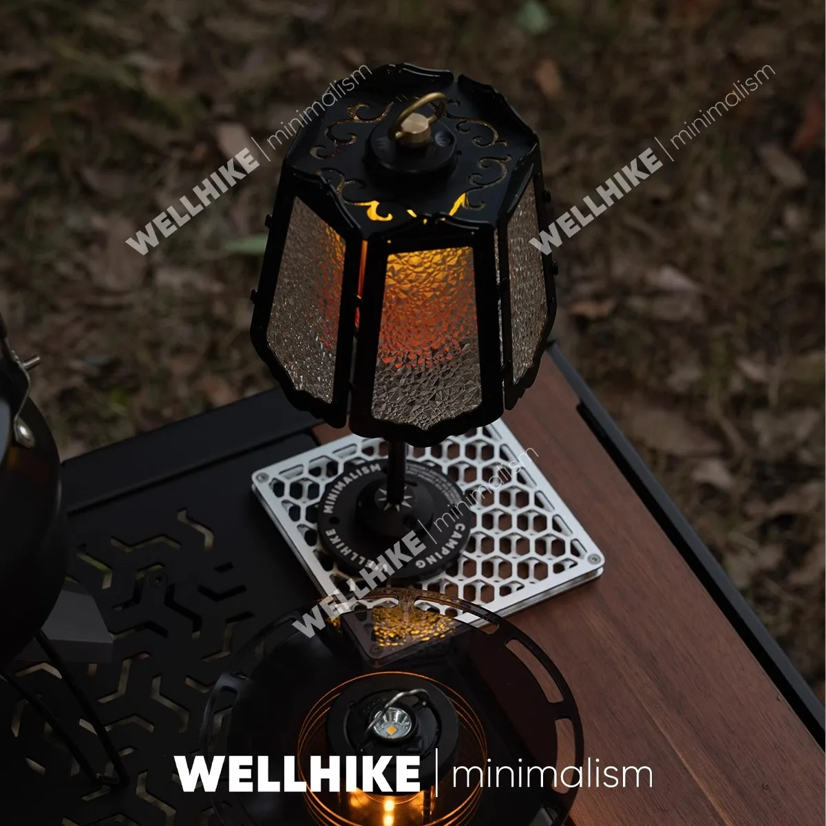 Pantalla de cristal para acampar al aire libre, accesorios de ambiente Retro Gz, soporte de lámpara Goalzero 38Explore