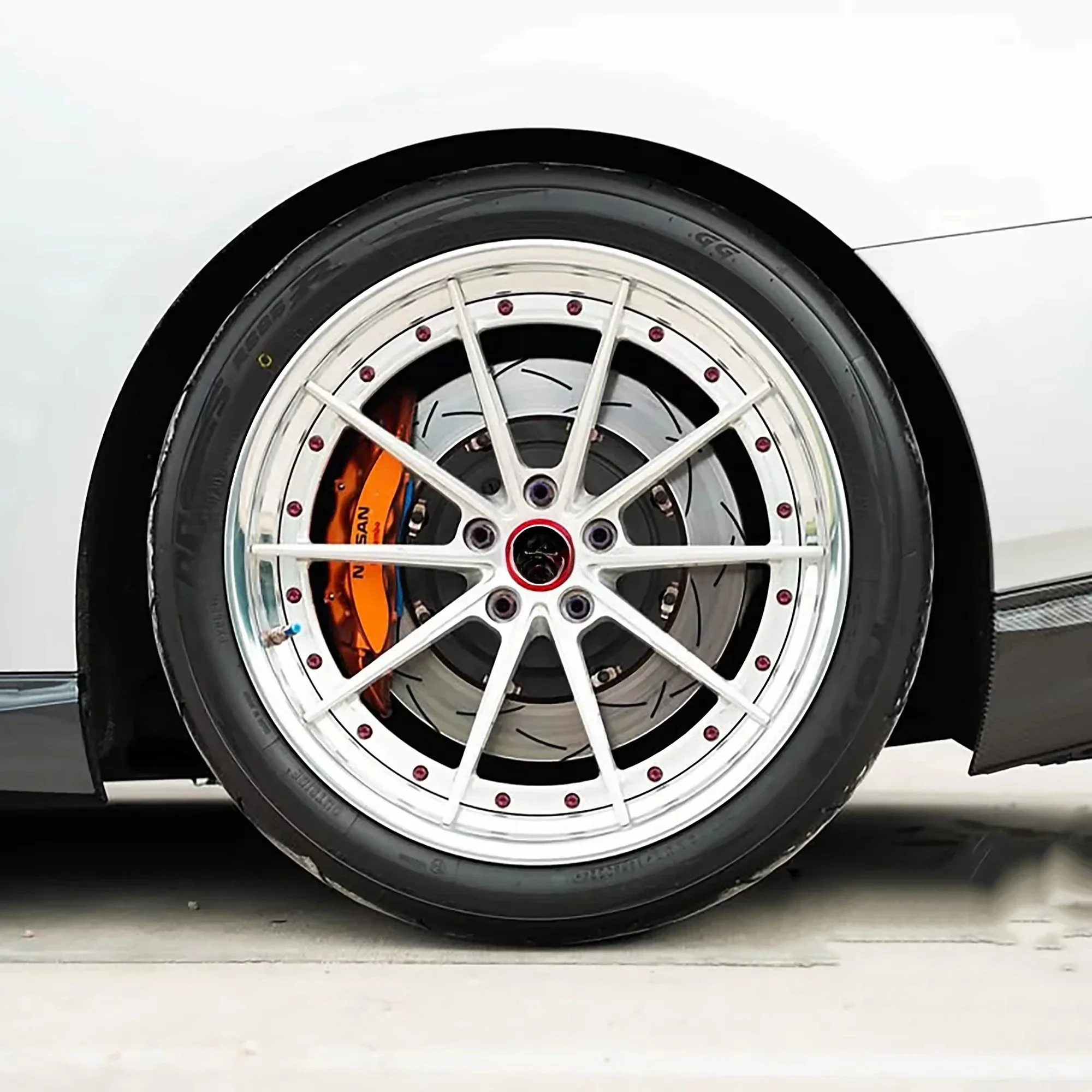 

RSCR Forged Alloy Wheels for Model S 18-24 Inch Silver T6061 5X112 5X108 5X114.3 5X120 Hubs 40mm-30mm 98mm PCD New Bolt