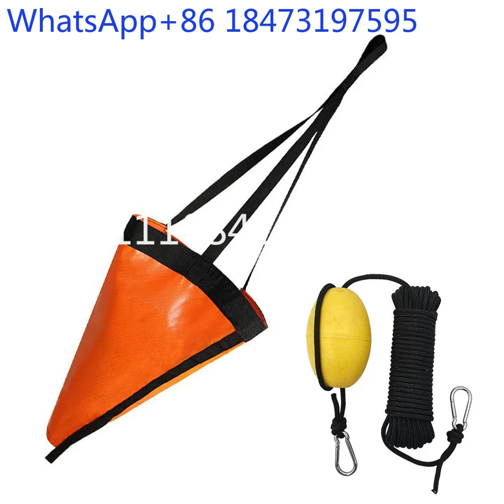 Traction Anchor, Fishing Anchor Rope, Sea Anchor, Drift Brake Float Set, Parachute Anchor, Kayak, Zodiac Accessories