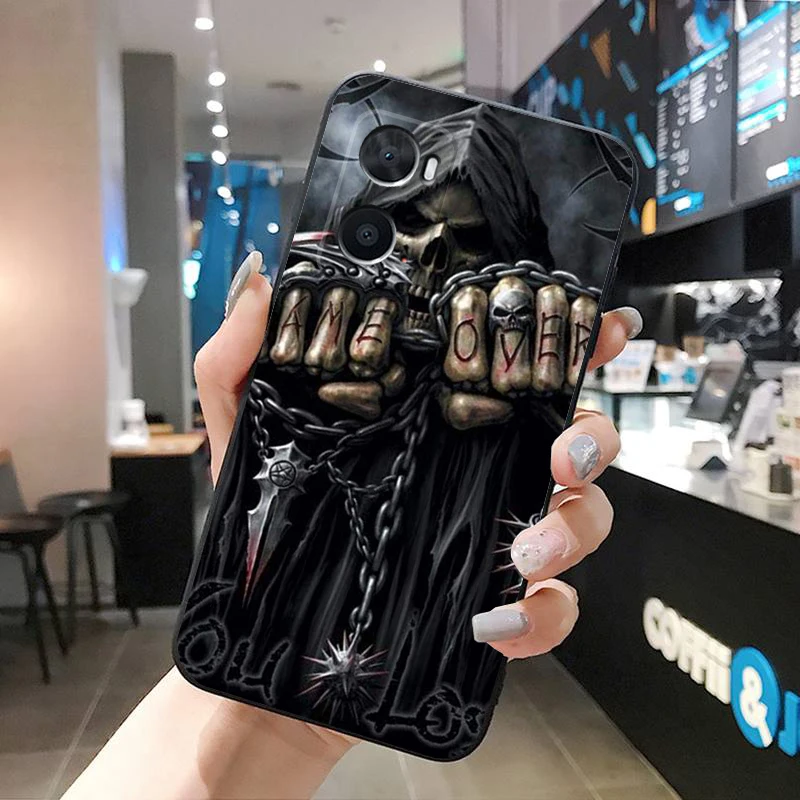 Skull Skeleton Woman Phone Case for OPPO A96 A91 A54 A74 A94 A53S A15 A16 A17 Reno 2 2Z Reno 6 7 8 Case