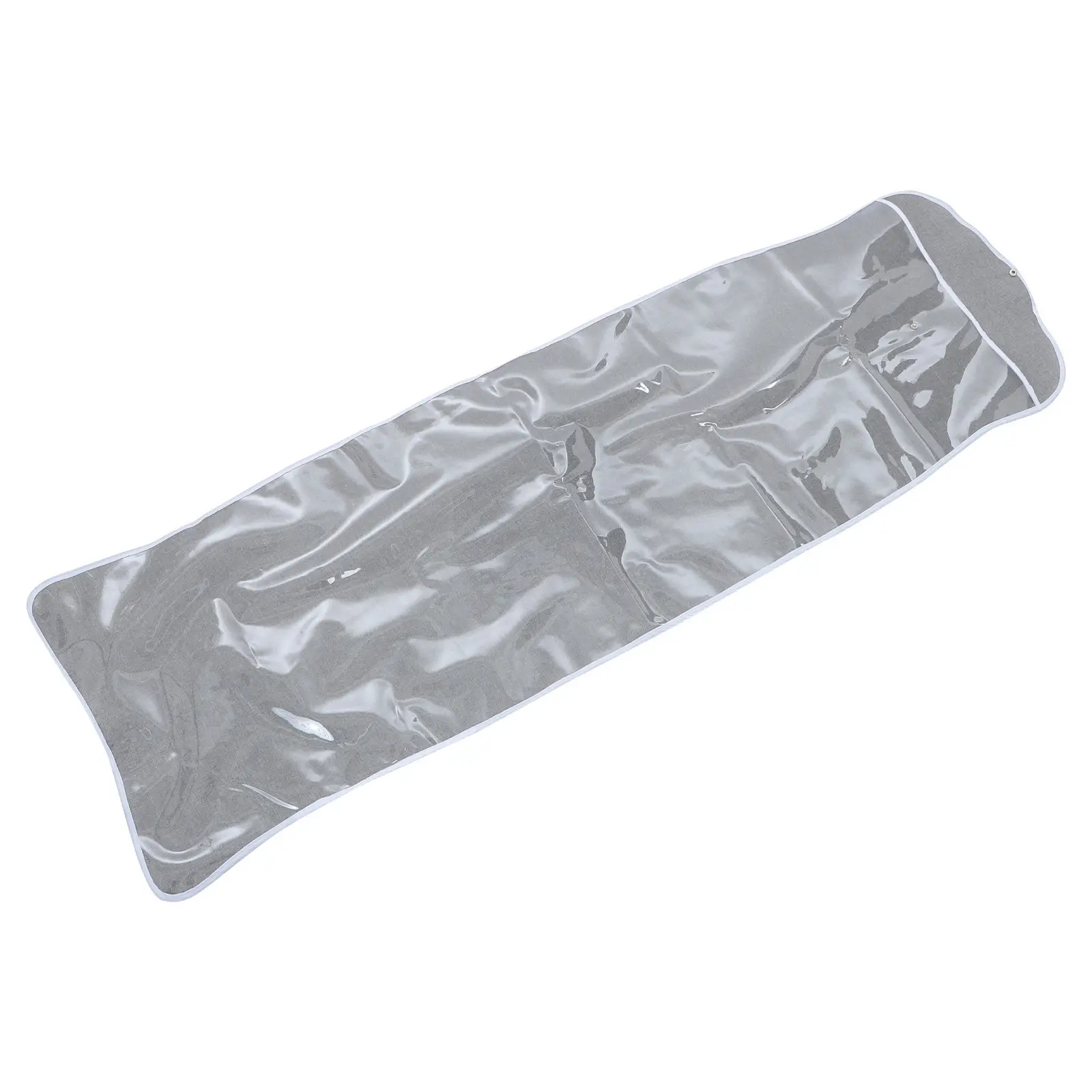 Ironing Board Dust Cover Bag Foldable Clear 51x17.3 Inch Protective Sleeve Snap Fastener Upright Iron Board Storage Laundry Room