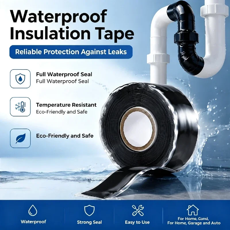 Super Strong Waterproof Stop Leaks Seal Repair Performance Silicone Adhesive Insulating Duct Tapes