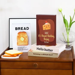 Cute Cream Food Style Decoration Fake Book Openable Book Storage Box Coffee Table Living Room Bedroom Home Additional Decoration