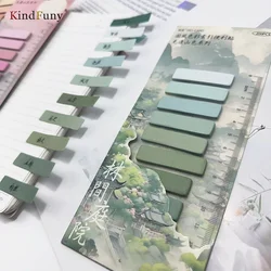 KindFuny 1200PCS Sticky Notes Offices Accessories Morandi Color Index Posted It Stickers Stationery Journaling Supplies Writable