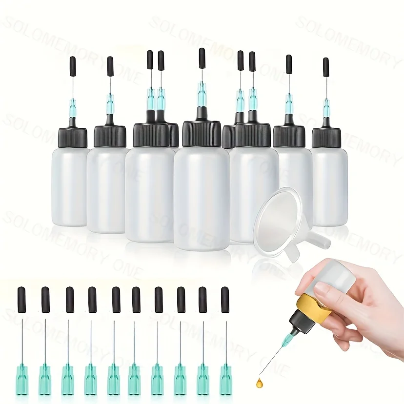 

Industrial and scientific plastic extrusion bottle needle oiler 50ML, precision gun oil bottle, LDPE oil applicator with stainle