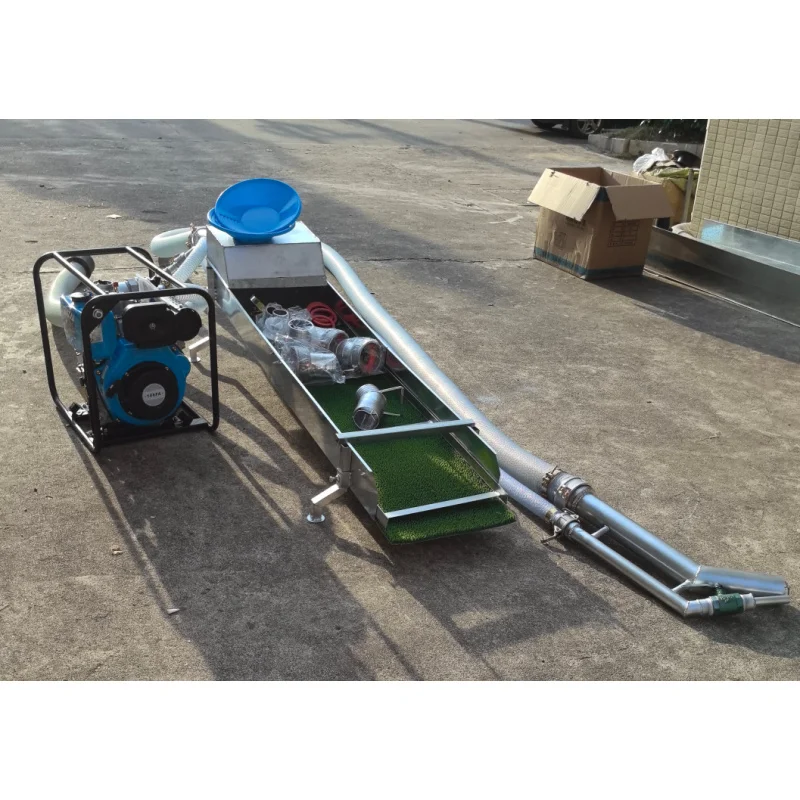 Panning Gold Dredge Boat Washing معدات التعدين للبيع محرك 2.5 بوصة