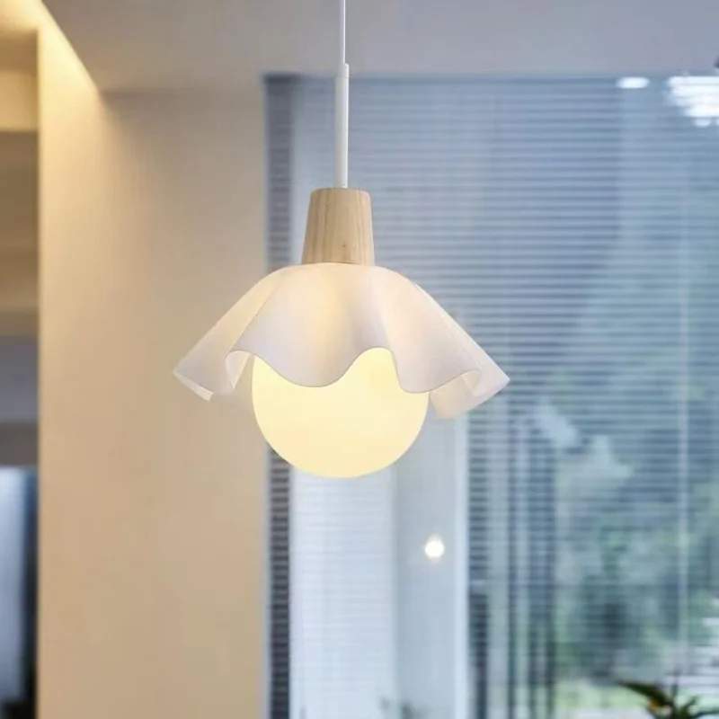 

Nordic Internet Celebrity Cream Style Chandelier Bedroom Bedside Modern Simple Restaurant Lobby Lighting