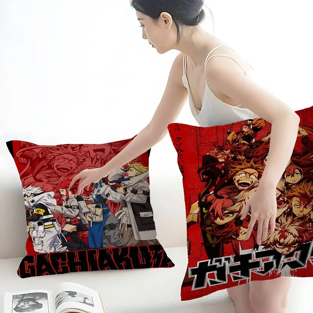 Good Anime G-GACHIAKUTA Pillow Anime Pillow Sofa Bed Head Pillow Cover Cushion Cover 45x45 Cm Fashion