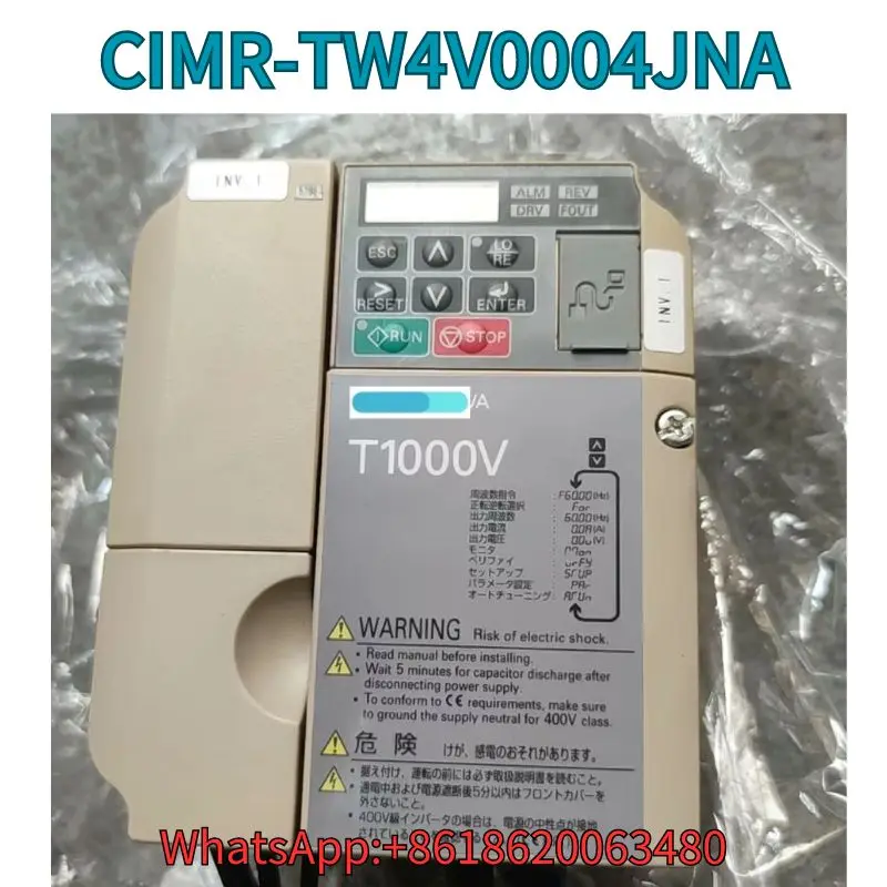 

Used 0.75KW frequency converter CIMR-TW4V0004JNA test OK Fast Shipping