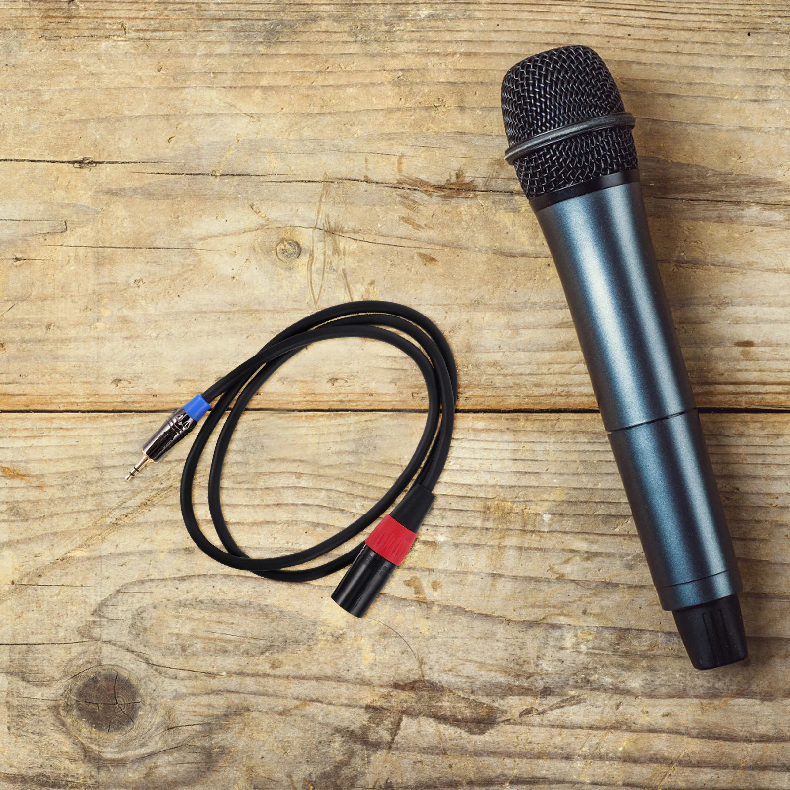 

Gold Plated Audio Cable Stereo Microphone Adapter Durable Shielding Compatible Headphone Jack Patch Interface Splitter