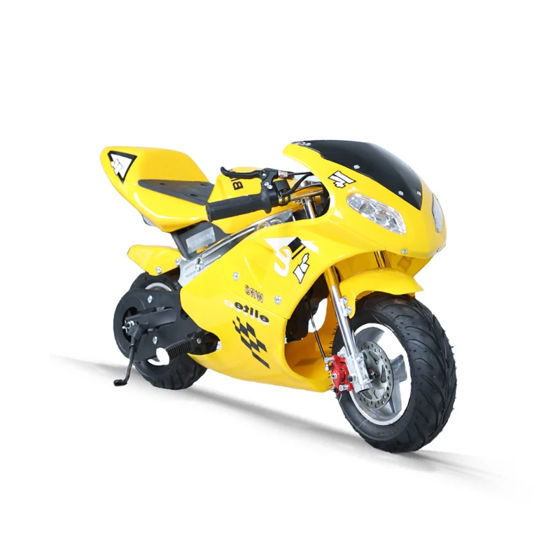 

2024 New 49cc Two Stroke Hand Pull Start Mini Moto Cross Pocket Dirt Bike for Small Kids