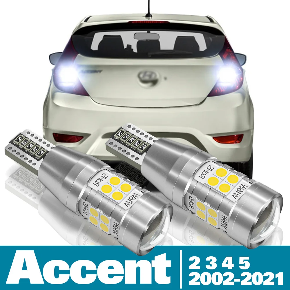 

2pcs LED Reverse Light For Hyundai Accent 2 3 4 5 Accessories 2002-2021 2013 2014 2015 2016 2017 2018 2019 Backup Back up Lamp