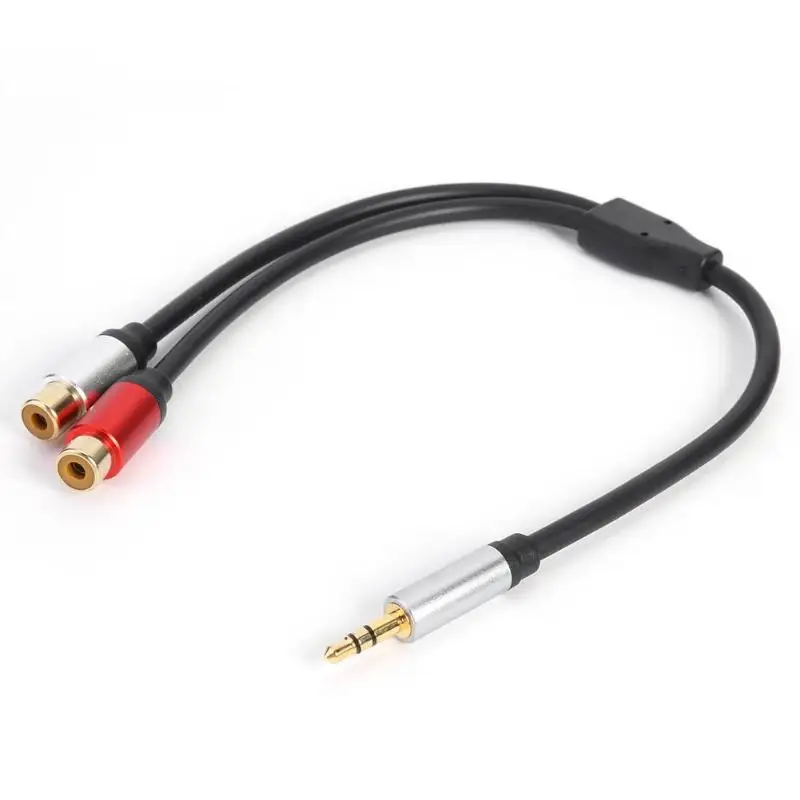 

1/8" 3.5mm TRS AUX Jack to 2 RCA Y Splitter Audio Cable for Smartphone MP3 Tablet Computer Speaker HiFi Stereo System