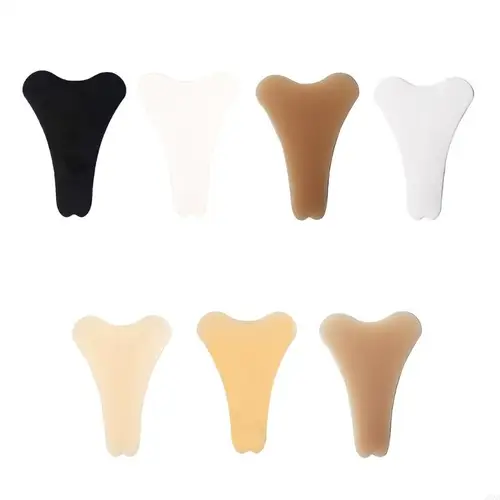 95AB Silicona tanga Cameltoe Cover Almohadilla para mujeres Inserto del revestimiento adhesivo ropa interior adhesiva para o