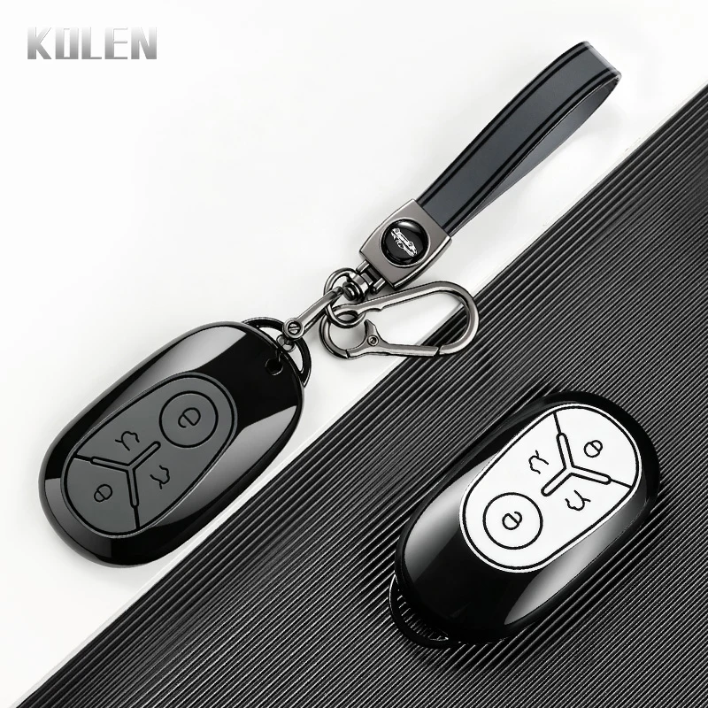 Fashion TPU Car Key Case Cover For Geely EX2 GEOME EX2 MMEX2 Max 2025 2026 Exploration Youth Version Protected Holder Organizer