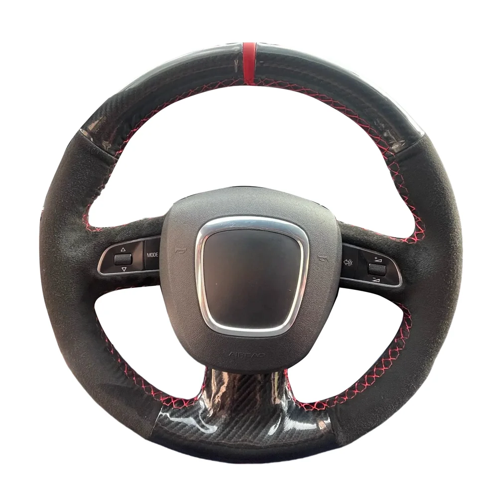

Чехол на руль своими руками для Audi A3 8P 2008-2013 A4 B8 2008-2010 A5 2008-2010 Углеродное волокно замша Аксессуары для салона автомобиля