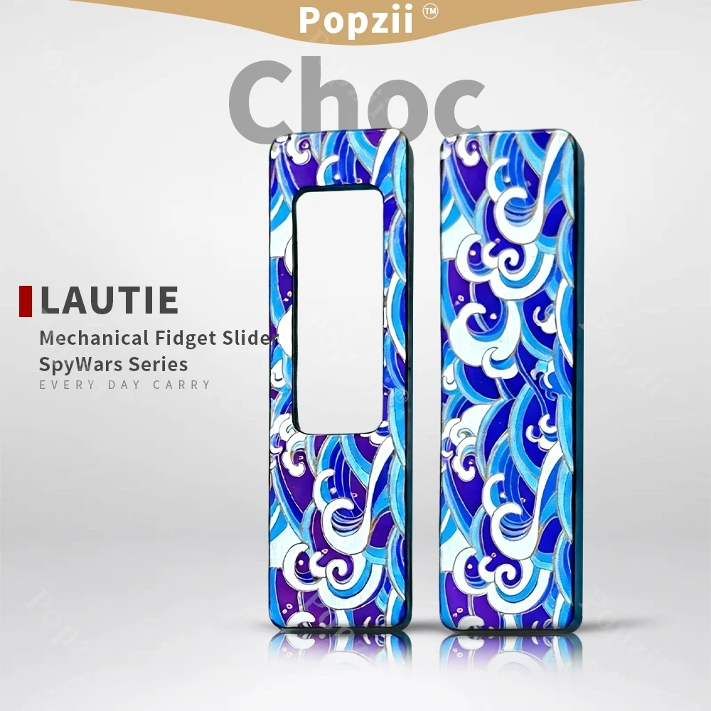 LAUTIE Choc Titanium alloy Mechanical Slider Desk Toys Fidget Slider Stress Relief Toys Anxiety Toys Decompression Toy