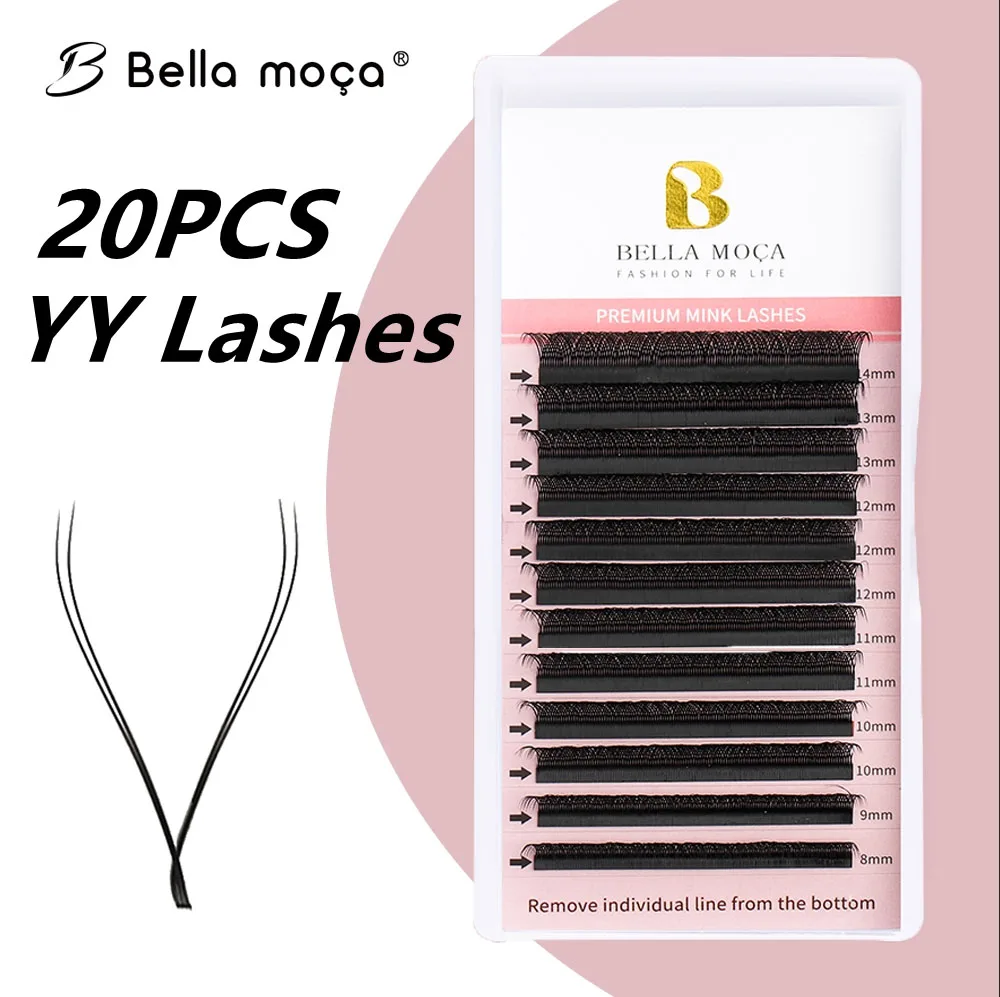 

20PCS YY Lashes Curl D YY Shape Lashes Thick 0.07mm YY Cilios Mix 8-14mm YY Fake Eyelashes Extension Free Shipping From Brazil