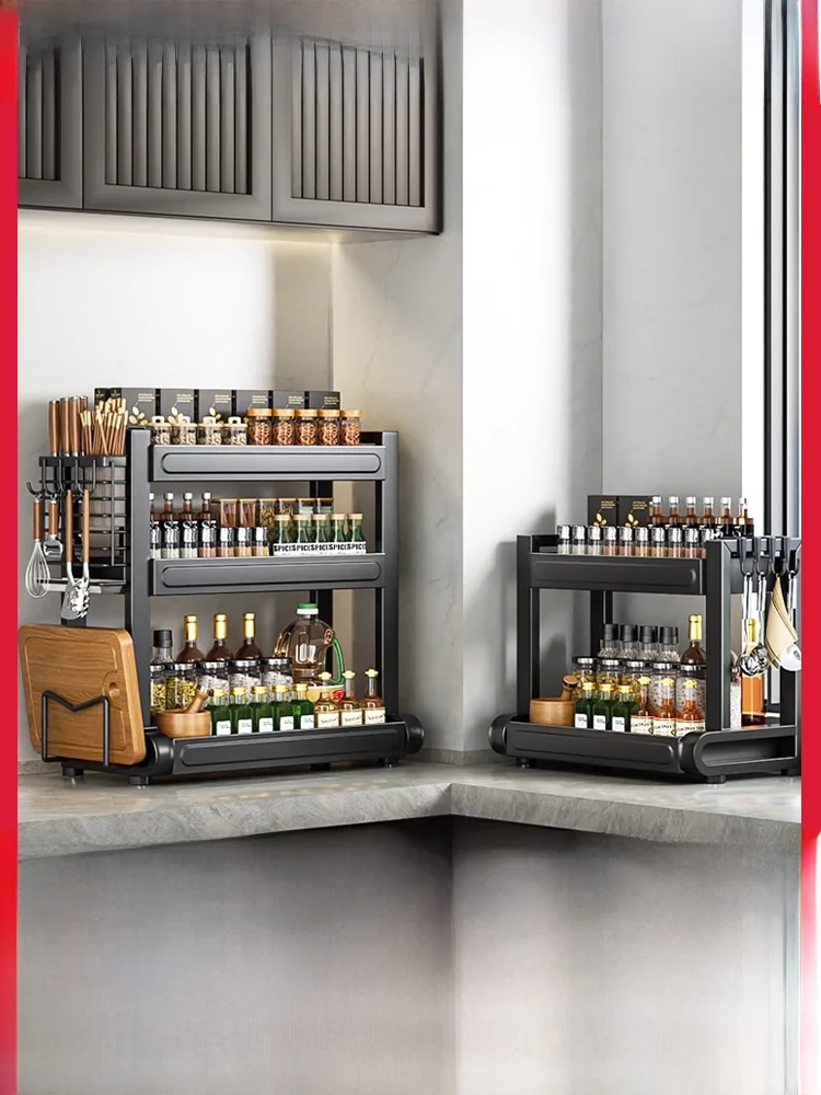 

Многофункциональный настольный органайзер из нержавеющей стали для кухни: подставка для ножей, держатель для палочек, контейнер для приправ