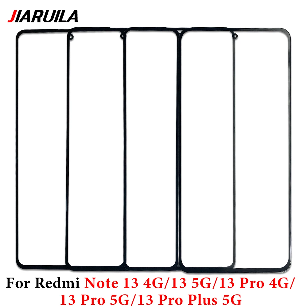 1Pcs New For Xiaomi Redmi Note 13 Pro Plus 5G 4G LCD Touch Screen Panel Front Outer Glass Lens With OCA Glue Replacement