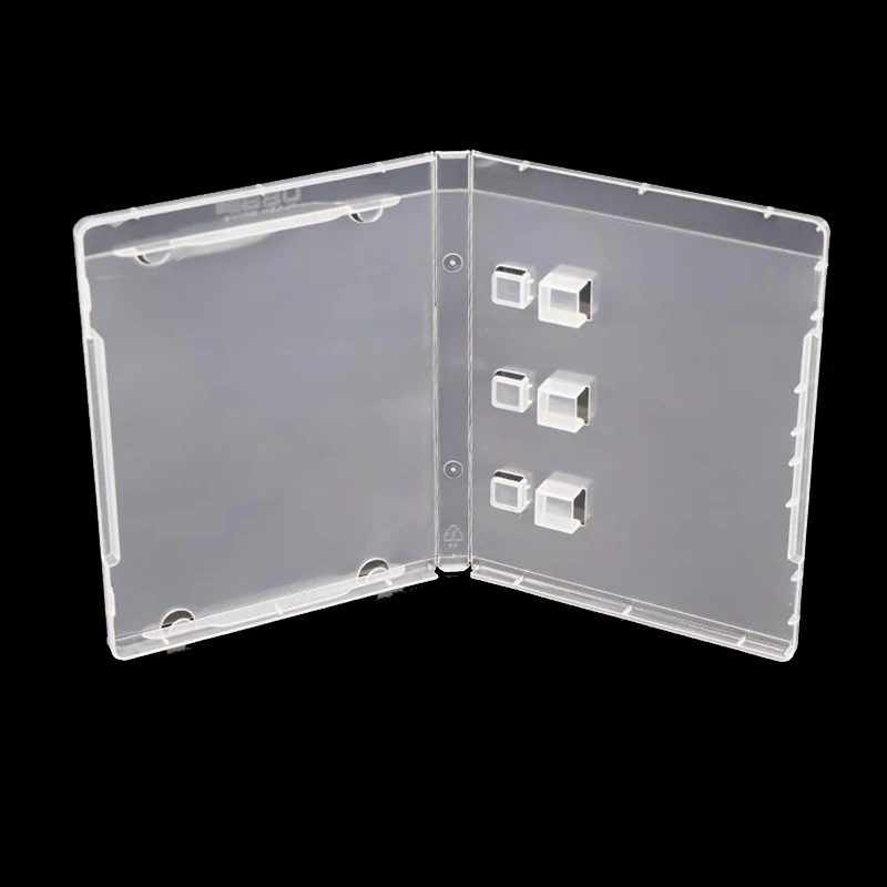 Przezroczysty plastikowy futerał do przechowywania o grubości 14 mm na USB Blu-ray CD DVD Wytrzymały organizer ochronny — zdjęcie produktu 2