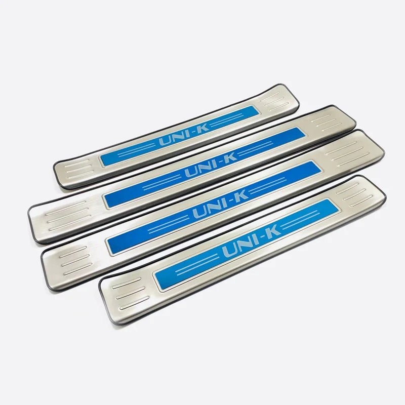 For Changan Uni-k Unik 2022 2023 Car Door Sill Scuff Plate Protector Auto Threshold Stickers Steel Pedal Styling Accessories