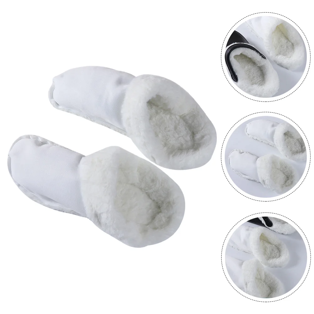 

Plush Hole Shoes Cover Clogs Liners Detachable Rain Boots with Removable Lining Inner Covers Cotton Water Wool