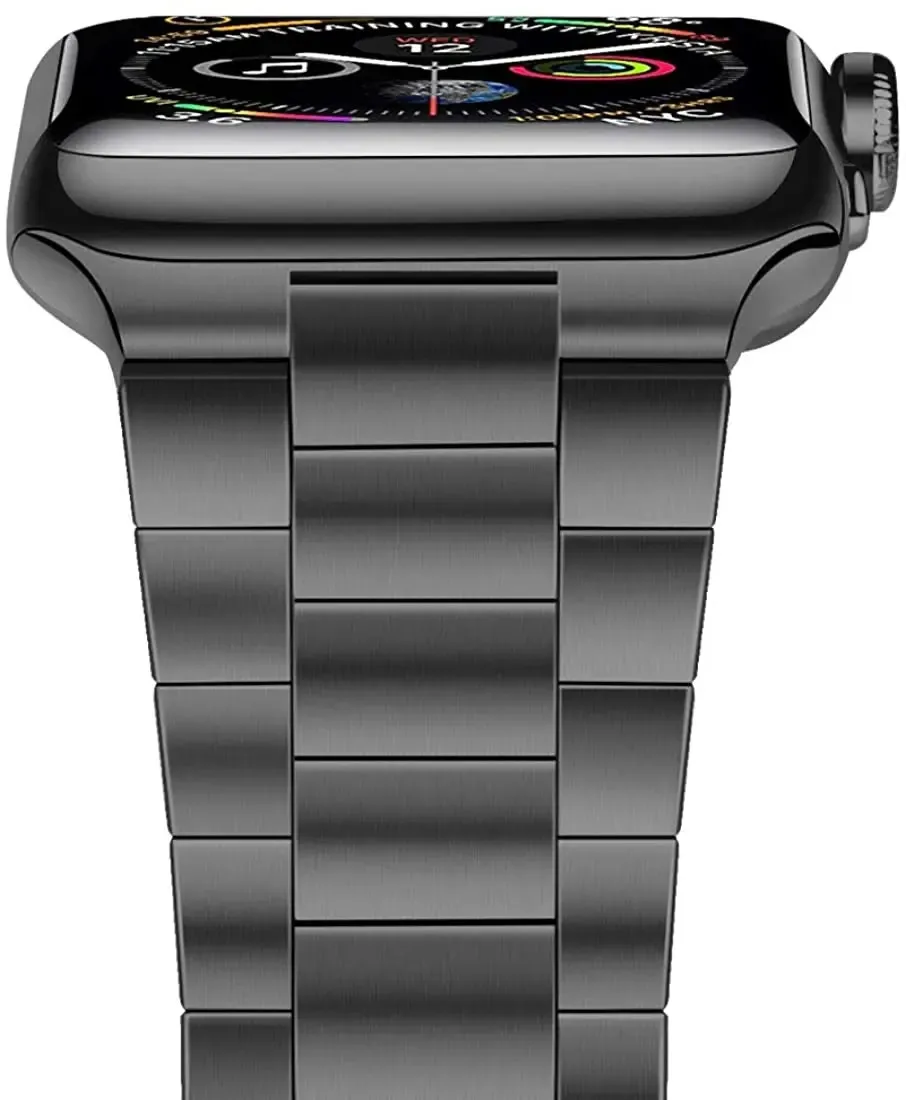 

Металлический ремешок для Apple Watch 6 5 4 SE 44 мм 40 мм Ultra 9 8 7 45 мм 41 мм Металлический ультратонкий цельный браслет для iwatch 42 мм 2026