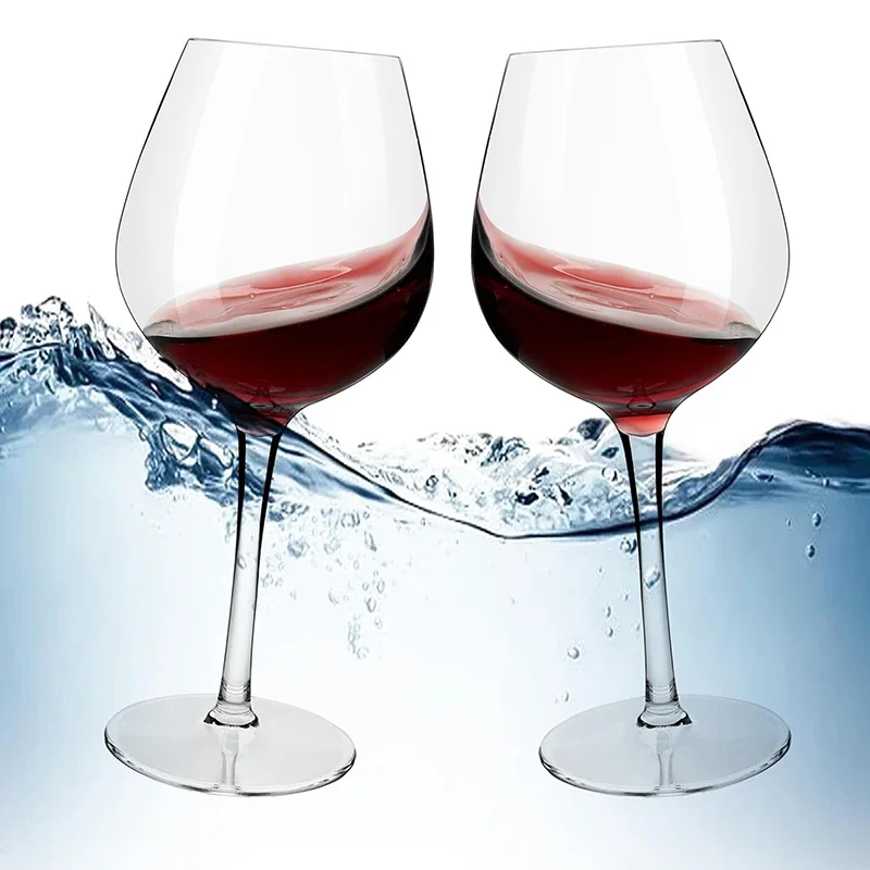 

MICHLEY 17oz Unbreakable Tritan Plastic Wine Glass Picnic Set Reusable Luxury Glassware Burgundy Glass For Party Barware Outdoor