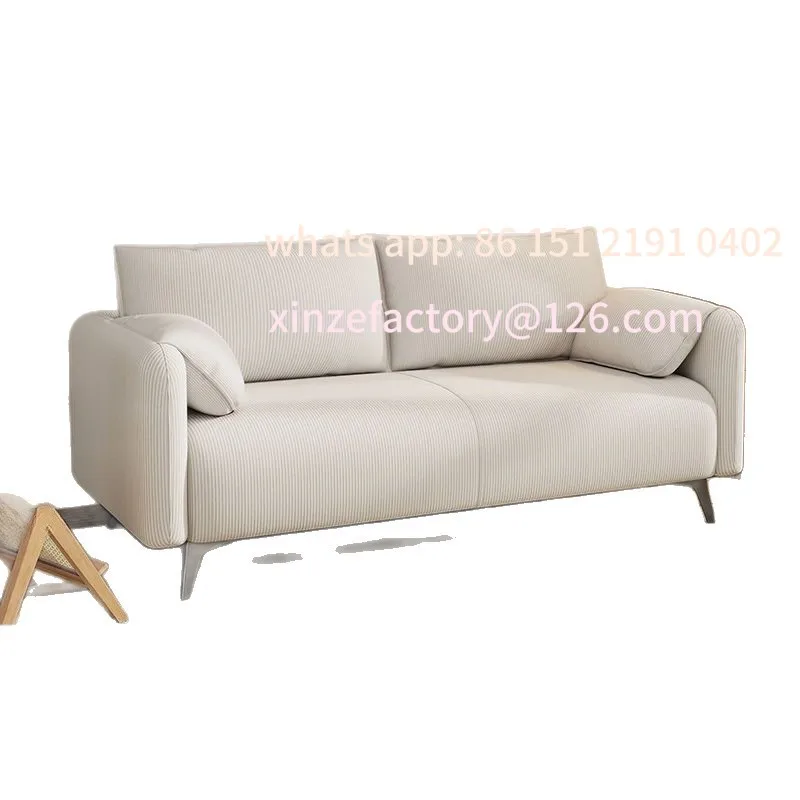 

Customizable elephant ear sofa small apartment rental living room fabric sofa retro Internet celebrity technology cloth wick