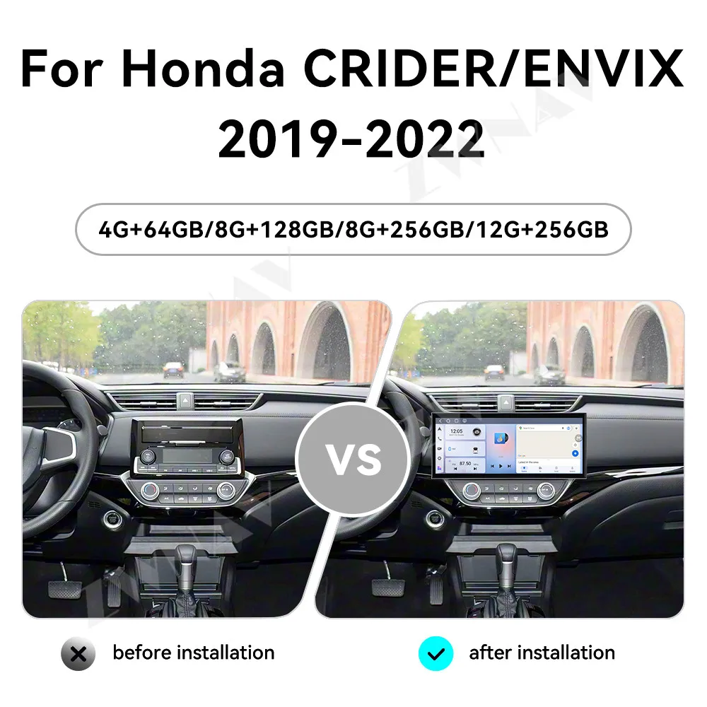 Android 15 For Honda Crider/Envix 2019-2022 15.8 Inch Multimedia Display Screen Gps Navigation Player Car Interior Accessories