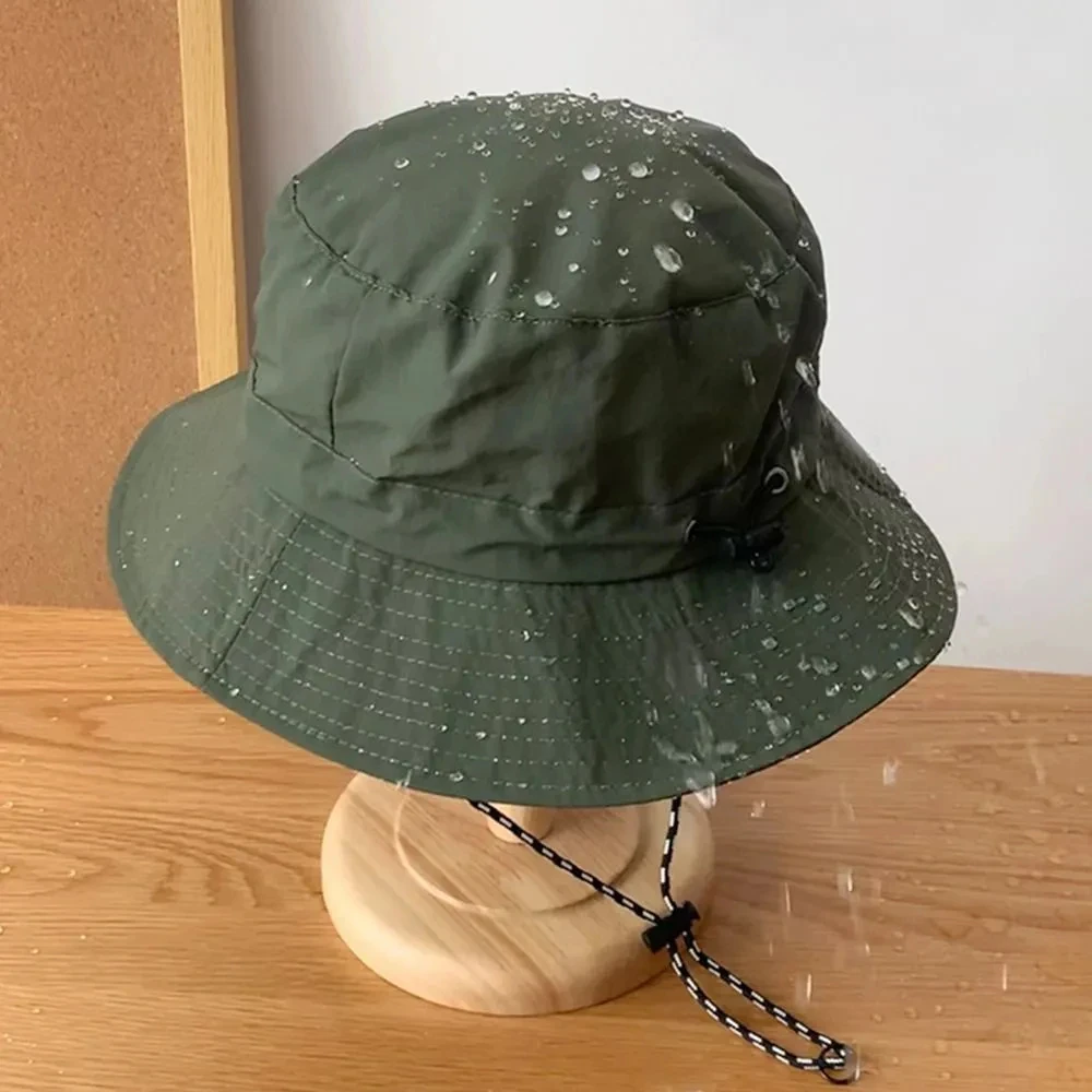 Berretti da pescatore ad asciugatura rapida Donna Uomo Protezione solare anti-UV per esterni Cappelli Panama Cappelli da sole pieghevoli da campeggio impermeabili