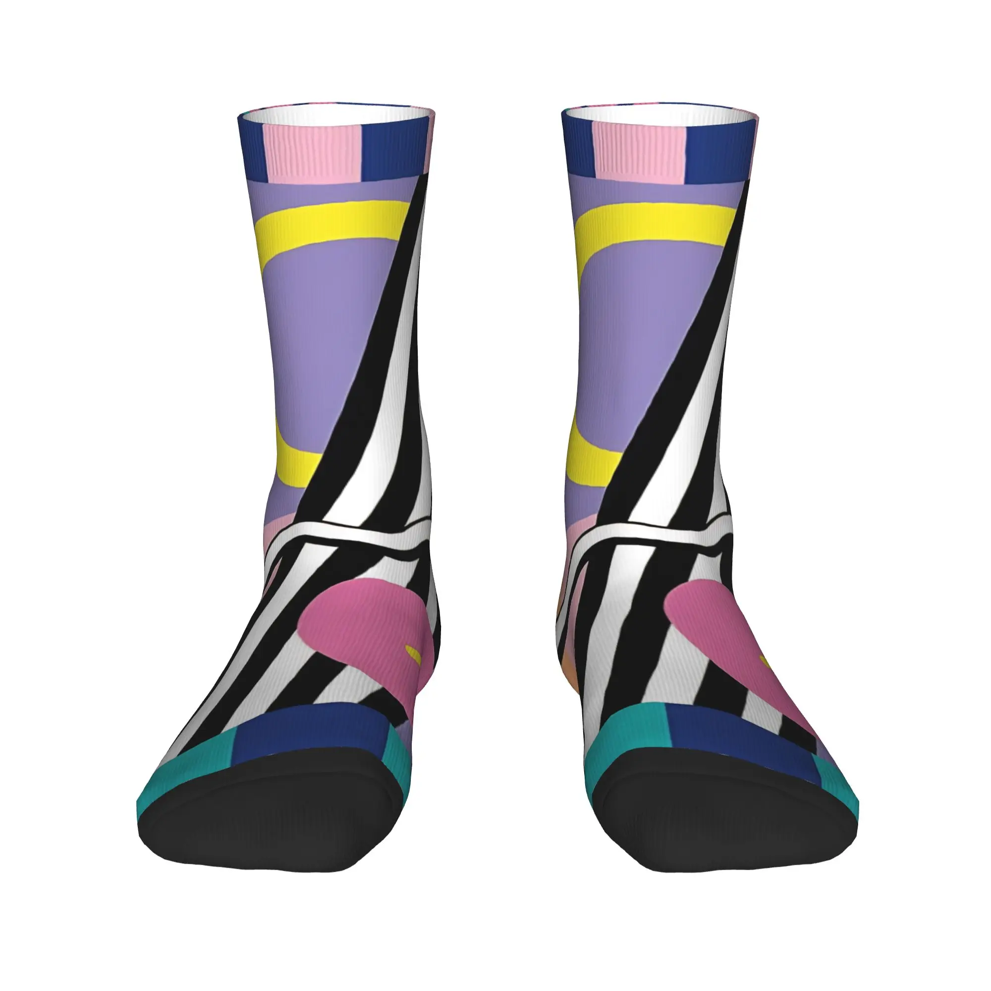 Women Men Socks Memphis   - Retro S  S  (7)  Stockings Spring Novelty Soft Socks Custom Skateboard Non Slip Socks