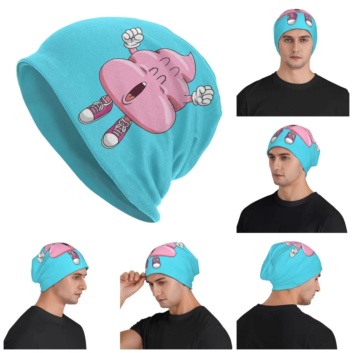 

Dr Slump Arale's Pink Poop (8) Теплая вязаная шапка Модная шапка-капот Осень-зима Уличные шапки Шапки для мужчин Женщин Взрослых