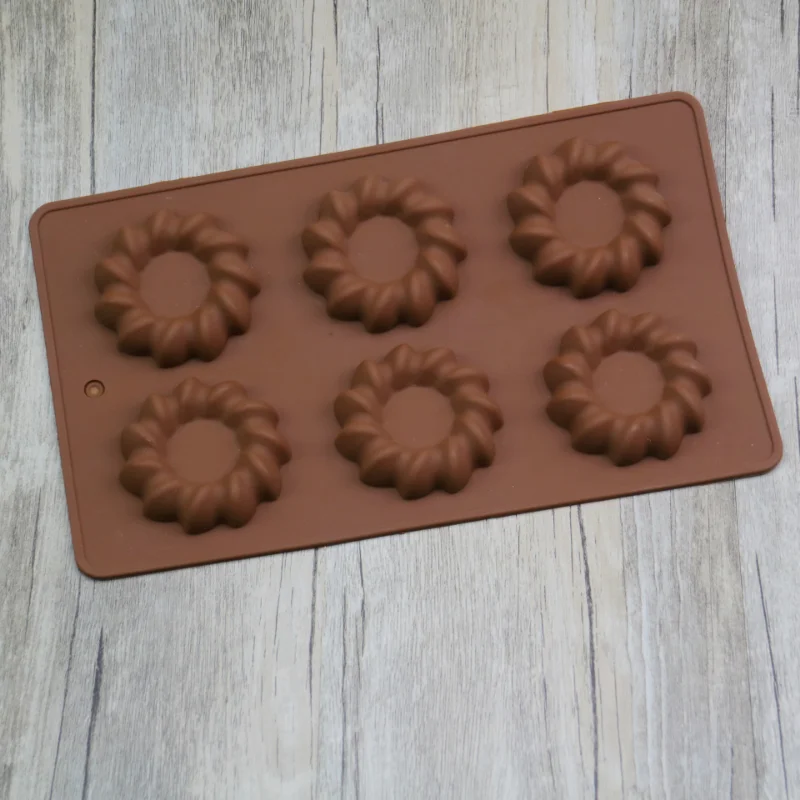 

3D Silicone Pastry Molds Oval Shaped Chocolate Baking Pan Handmade Soap Mould Donut Tray Muffin Cups Cake