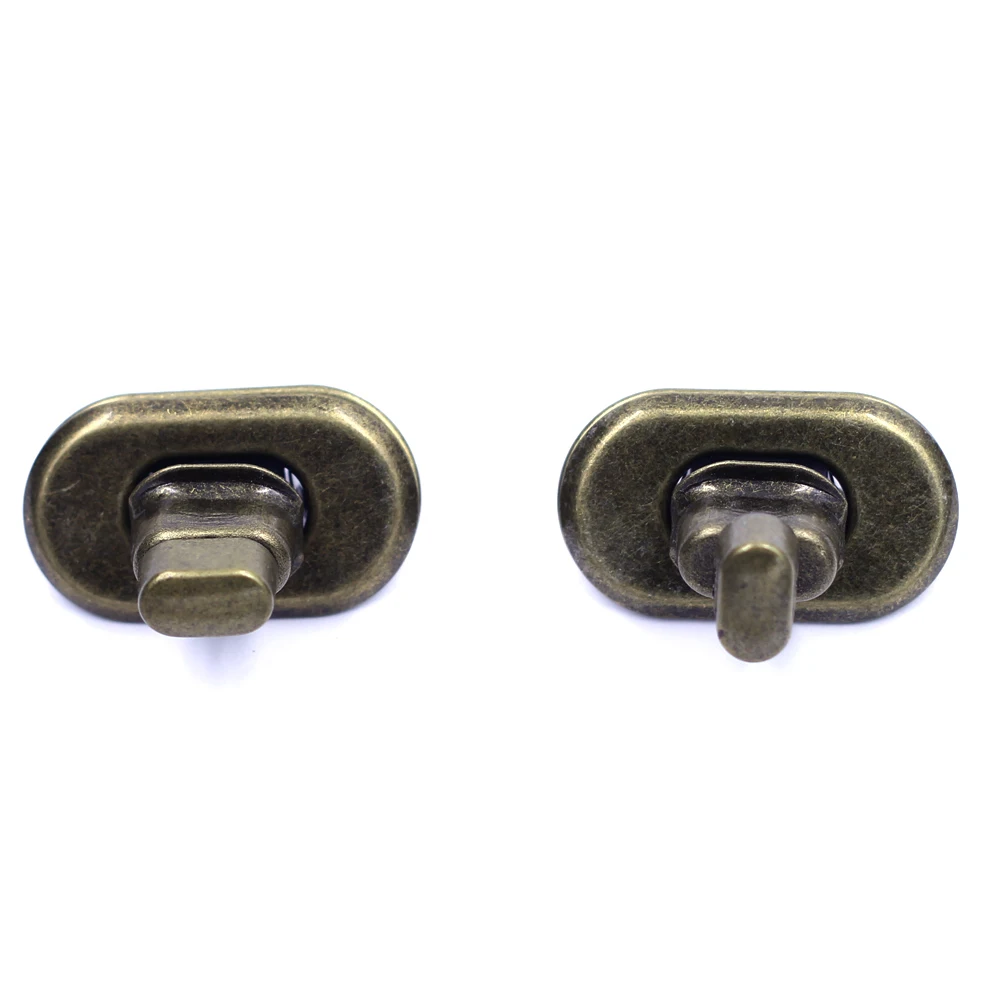

10 Sets Bronze Tone Oval Alloy Frame Kiss Clasp Closure Lock Purse Twist Turn Lock Luggage Bag Accessories 37x21mm