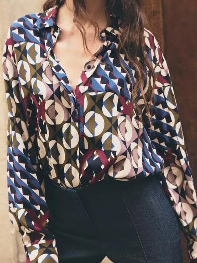 

European and American style women's clothing new fashion trend all-match solid color high-end long-sleeved shirt