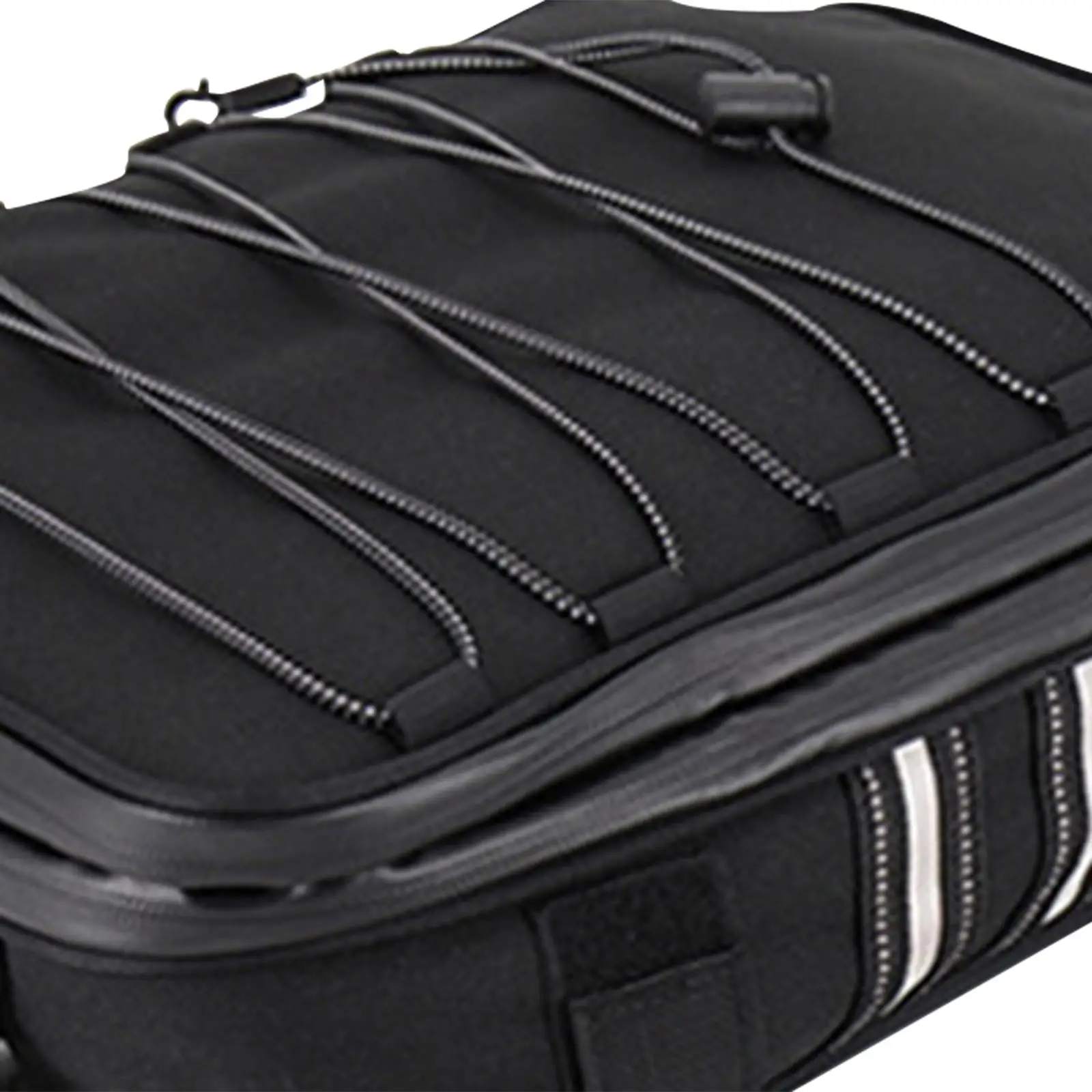 Motorcycle Top Case Bag Black Rear Tail Bag Storage Zipper Large Capacity about