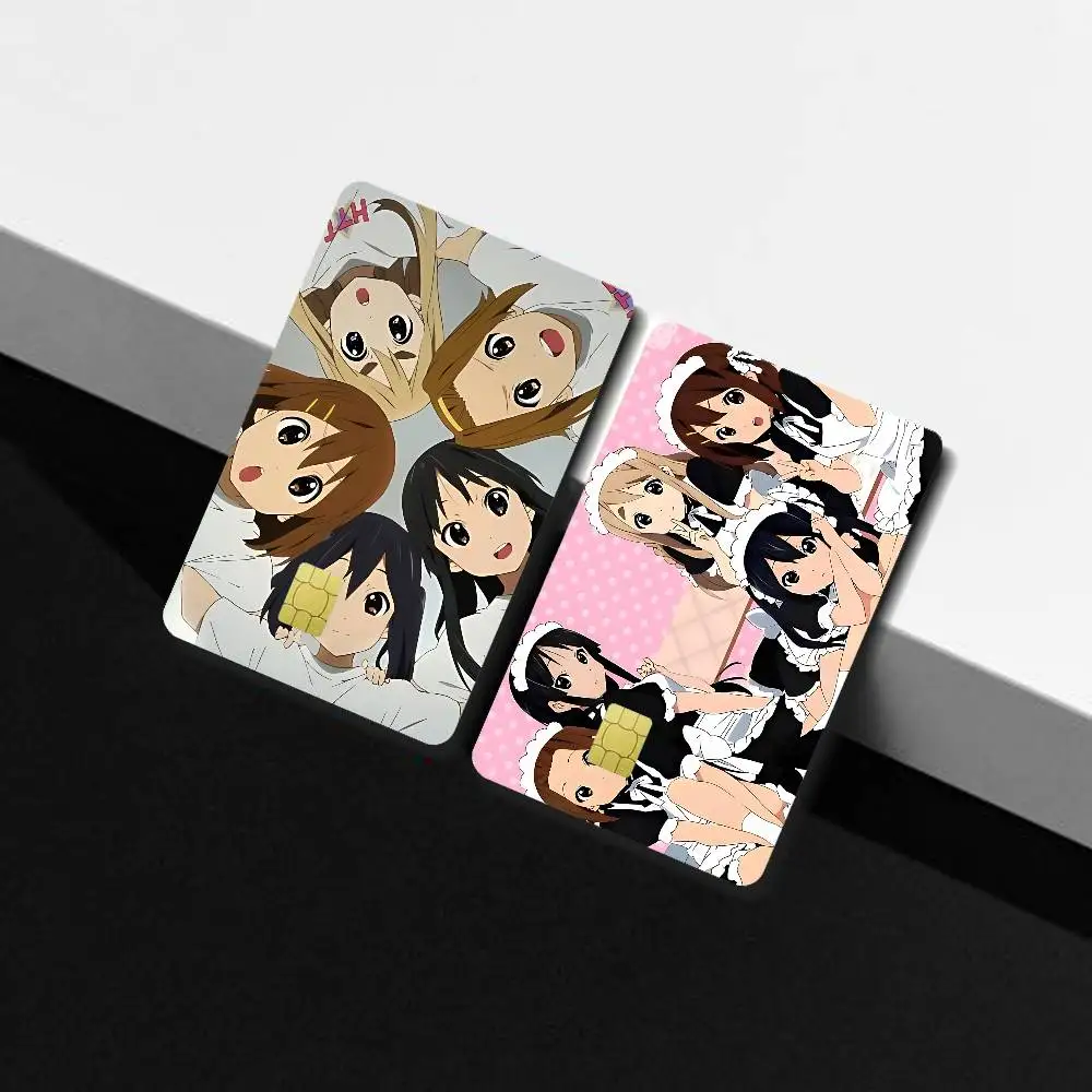 Kawaii Anime K-K-ON-N Credit Card Skin Stickers Matte Anti Scratch Suitable For VISA Card Bus And Subway Contactless IC Cards