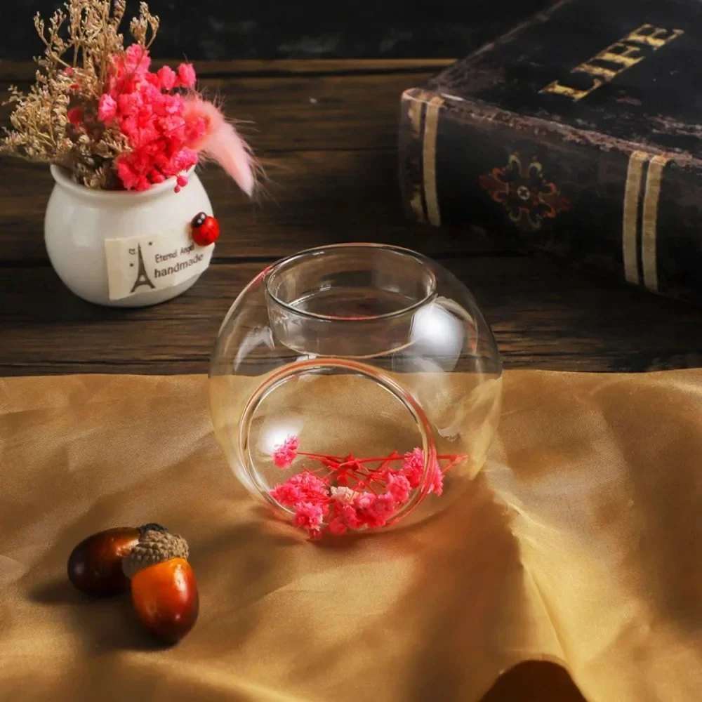 6/12Pcs Round Glass Tealight Candle Holder Glass Votive Candle Holders for Nordic Home Decor Wedding Table Centerpieces