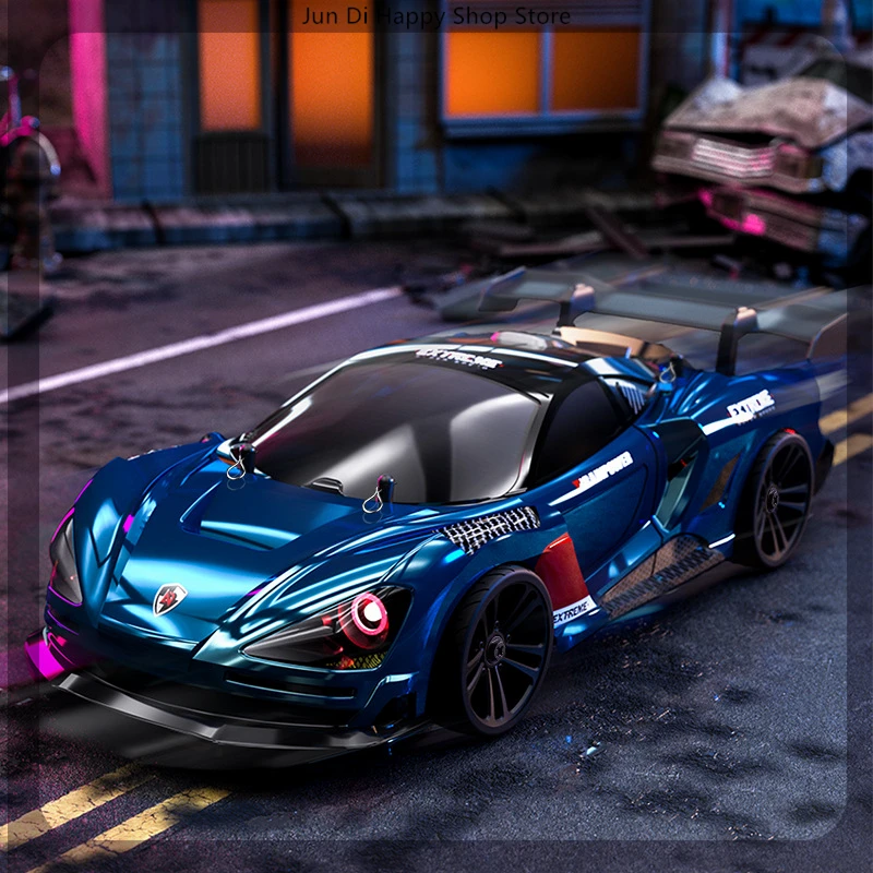 Voiture de course télécommandée pleine échelle pour enfants et adultes, 1:16, 4 roues motrices, voiture à dérive plate, haute vitesse, radio solitaire, jouets, Scy16301
