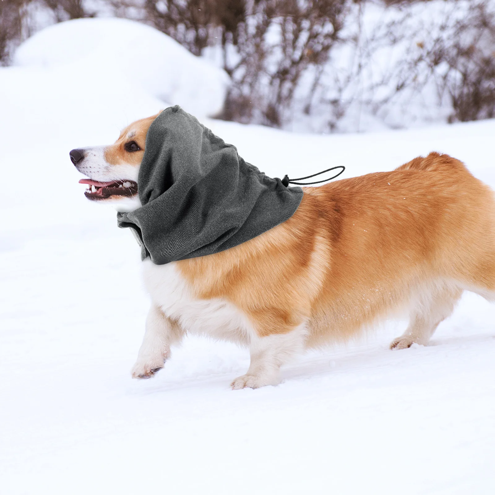 

Adjustable Dog Snood Large Dog Ear Warmer Winter Soft Calming Pet Hoodie Ear Wrap Cover Noise Protector Snood for Dogs