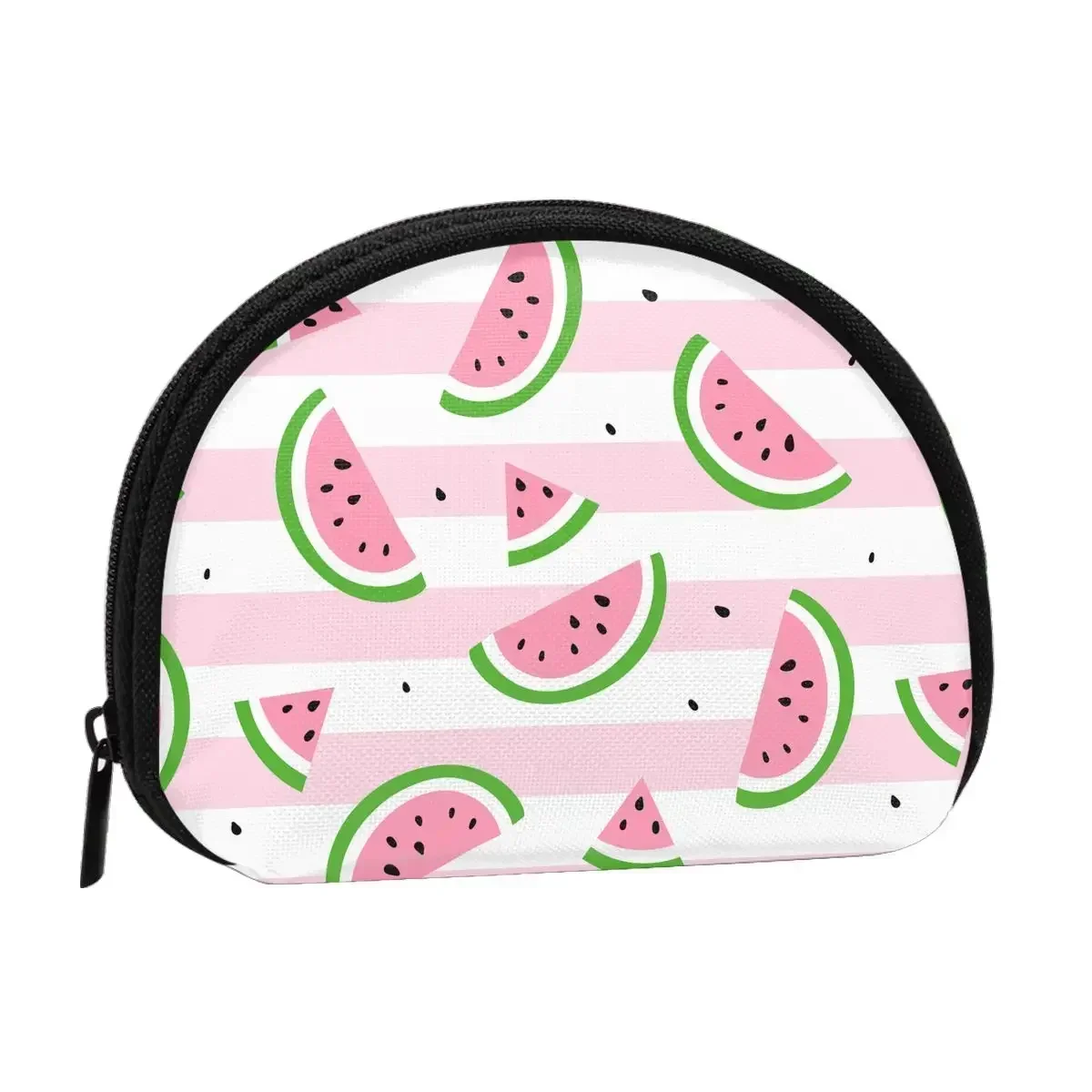 Watermelon 3D Printing Coin Purse Ladies Shopping Portable Silver  Bag Travel Credit Card