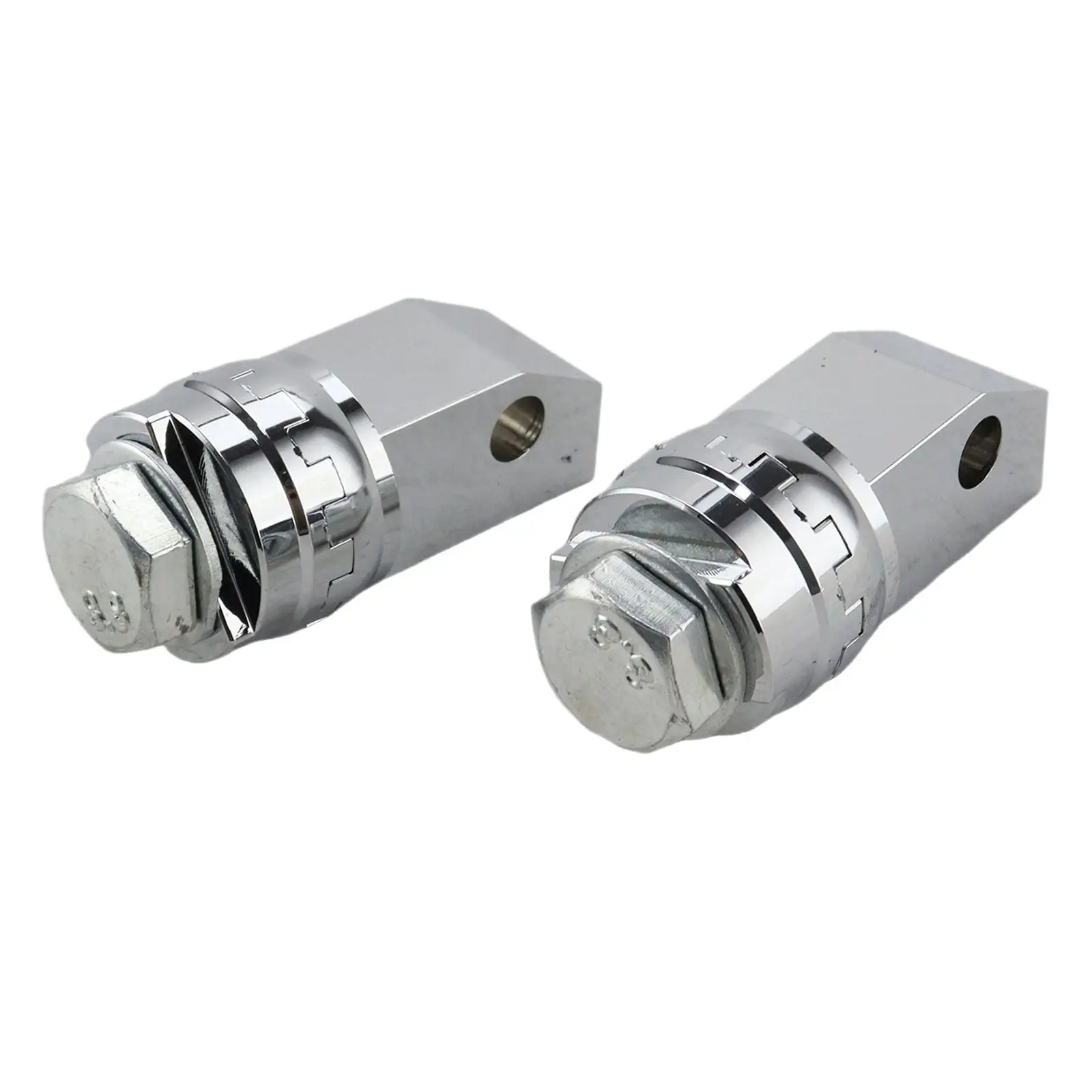 2x Chrome Floorboards Mount Adapters Replace Parts Fits for Shadow