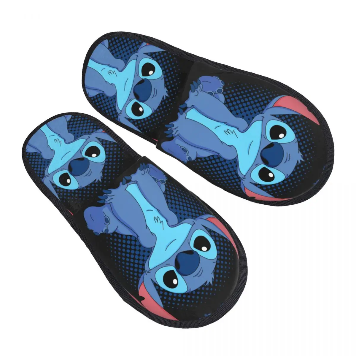 شباشب منزل ستيتش آند ليلو لغرفة النوم، رسوم متحركة على شكل حيوانات، شباشب لطيفة ومريحة من إسفنج الذاكرة مضادة للانزلاق #1