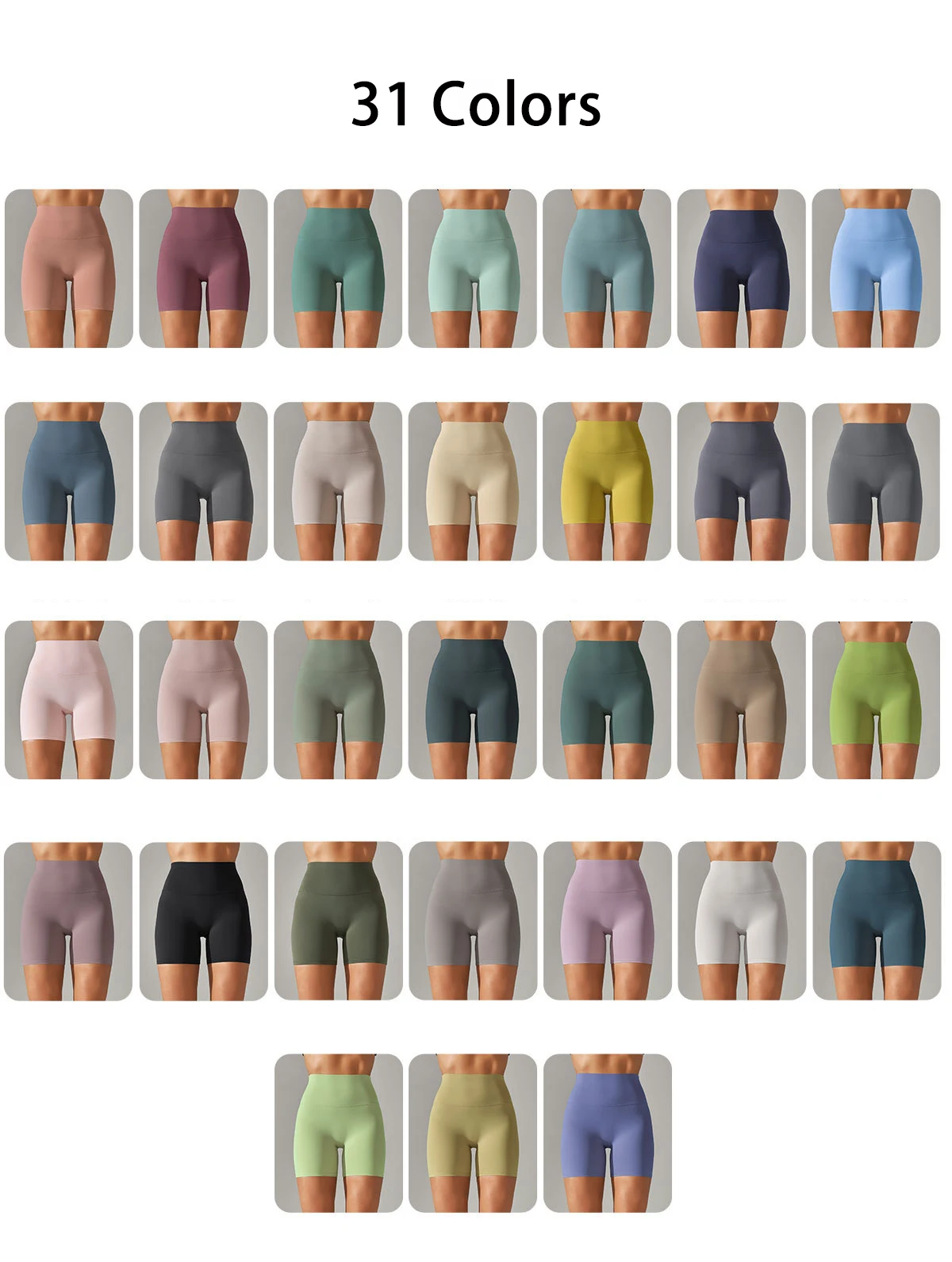 Sommer Frauen Yoga Shorts Nackt Gefühl Sport Shorts Fitness Strumpfhosen Hohe Taille Gmy Laufen Push-Up Kleidung Workout Radfahren Shorts – Detail 3