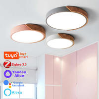 Zigbee Tuya Smart Led Ceiling Lamp Chandelier Living Room Home Room Decor Yandex Alice Assistant Alexa Bedroom Nordic Macaron