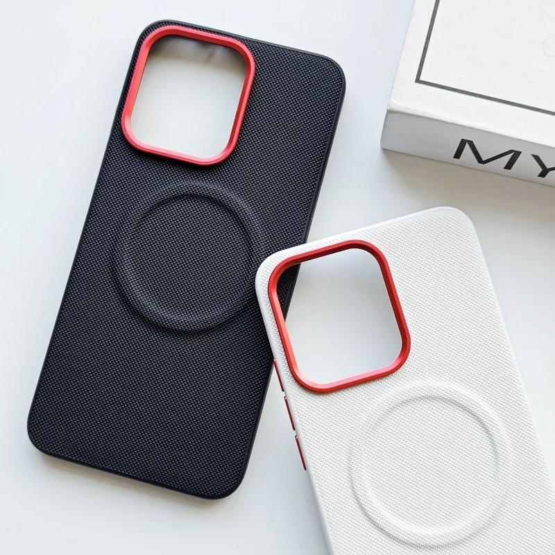 ل ممن لهم Reno15 Reno14 رينو 15 14 برو الماس حافظة جلدية المغناطيسي شفط التباين مفاتيح عدسة الإطار المضادة للبصمة غطاء