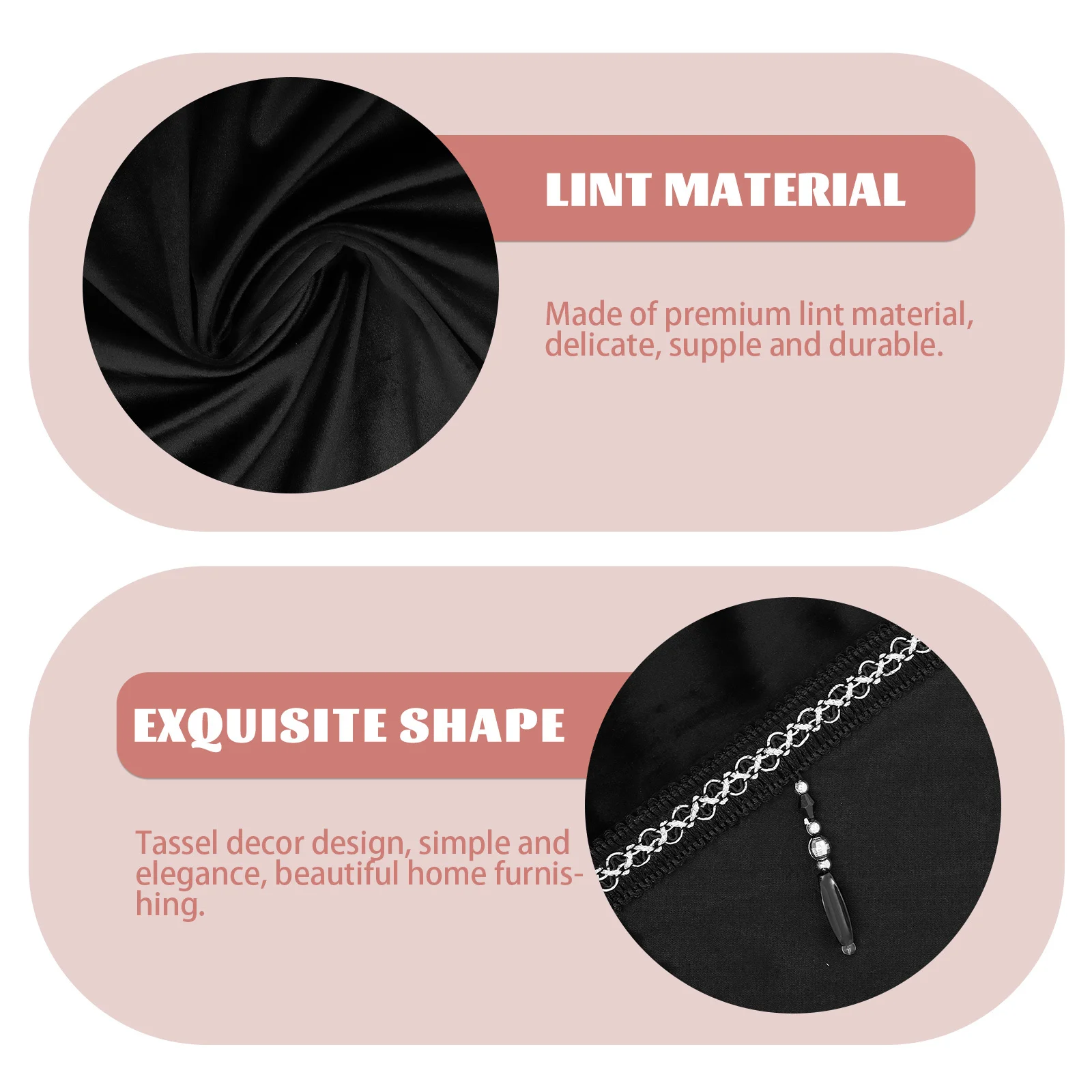 

Exquisite Lint Window Curtain Short Tassel Design Kitchen Bedroom Decorative Short Curtain Elegant Tassel Decor